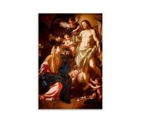 YUYUMEGDE Risen Christ Meets His Mother Poster Decorative Painting Canvas Wall Art Living Room Poster Bedroom Painting Wall Art Picture Print Modern Family Room Decor 16 x 24 Inches (40 x 60 cm)