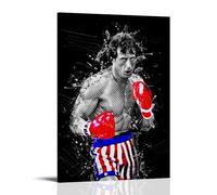 YUYUMEGDE Rocky Balboa Color Art Poster Decorative Painting Canvas Wall Posters And Art Picture Print Modern Family Bedroom Decor Posters 08x12inch(20x30cm)
