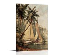YUYUMEGDE Rum Cay Wall Art British West Indies Poster Decorative Painting Canvas Wall Posters And Art Picture Print Modern Family Bedroom Decor Posters 16x24inch(40x60cm)