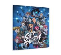 YUYUMEGDE Scott Pilgrim Vs The World Cartoon Poster Decorative Painting Canvas Wall Art Living Room Poster Bedroom Painting Wall Art Picture Print Modern Family Room Decor 20 x 20 Inches (50 x 50 cm)