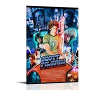 YUYUMEGDE Scott Pilgrim Vs. The World Movie Fan Art Poster Decorative Painting Canvas Wall Posters And Art Picture Print Modern Family Bedroom Decor Posters 12x18inch(30x45cm)