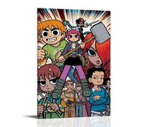 YUYUMEGDE Scott Pilgrim Vs The World Poster Decorative Painting Canvas Wall Art Living Room Poster Bedroom Painting Wall Art Picture Print Modern Family Room Decor 24 x 36 inches (60 x 90 cm)