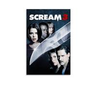 YUYUMEGDE Scream 3 The Movie Poster Decorative Painting Canvas Wall Posters And Art Picture Print Modern Family Bedroom Decor Posters 24x36inch(60x90cm)