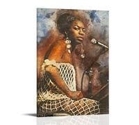 YUYUMEGDE Singer Nina_Simone Poster Decorative Painting Canvas Wall Posters And Art Picture Print Modern Family Bedroom Decor Posters 24x36inch(60x90cm)