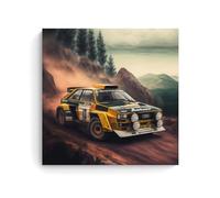 YUYUMEGDE Sport Quattro Race Car Poster Wrc World Championship Poster Decorative Painting Canvas Wall Posters And Art Picture Print Modern Family Bedroom Decor Posters 28x28inch(70x70cm)