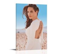 YUYUMEGDE Star Angelina Jolie Poster Decorative Painting Canvas Wall Posters And Art Picture Print Modern Family Bedroom Decor Posters 08x12inch(20x30cm)