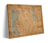 YUYUMEGDE The Empire of Nilfgaard - Map Poster Decorative Painting Canvas Wall Posters And Art Picture Print Modern Family Bedroom Decor Posters 24x36inch(60x90cm)