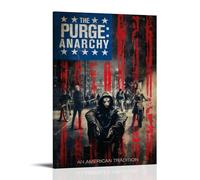 YUYUMEGDE The Purge Anarchy Movie Poster Decorative Painting Canvas Wall Posters And Art Picture Print Modern Family Bedroom Decor Posters 24x36inch(60x90cm)