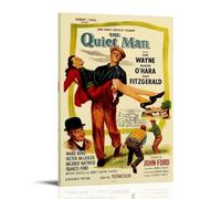 YUYUMEGDE The Quiet Man Vintage Movie Poster Decorative Painting Canvas Wall Posters And Art Picture Print Modern Family Bedroom Decor Posters 12x18inch(30x45cm)