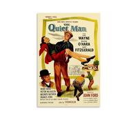 YUYUMEGDE The Quiet Man Vintage Movie Poster Decorative Painting Canvas Wall Posters And Art Picture Print Modern Family Bedroom Decor Posters 12x18inch(30x45cm)