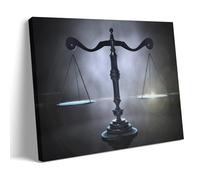 YUYUMEGDE The Scales Of Justice Poster Decorative Painting Canvas Wall Posters And Art Picture Print Modern Family Bedroom Decor Posters 08x12inch(20x30cm)