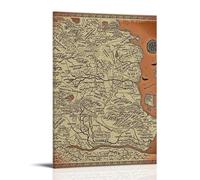 YUYUMEGDE The Stone King's Map Poster Decorative Painting Canvas Wall Posters And Art Picture Print Modern Family Bedroom Decor Posters 20x30inch(50x75cm)