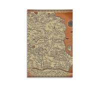YUYUMEGDE The Stone King's Map Poster Decorative Painting Canvas Wall Posters And Art Picture Print Modern Family Bedroom Decor Posters 08x12inch(20x30cm)