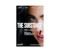 YUYUMEGDE The Substance Movie Poster Decorative Painting Canvas Wall Posters And Art Picture Print Modern Family Bedroom Decor Posters 24x36inch(60x90cm)