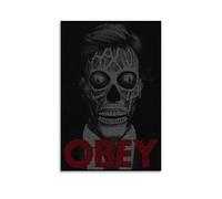 YUYUMEGDE They Live. Obey Poster Decorative Painting Canvas Wall Posters And Art Picture Print Modern Family Bedroom Decor Posters 20x30inch(50x75cm)