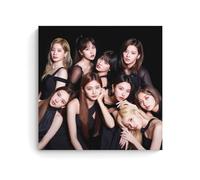 YUYUMEGDE Twice Kpop Girl Idol Poster Decorative Painting Canvas Wall Posters And Art Picture Print Modern Family Bedroom Decor Posters 24x24inch(60x60cm)