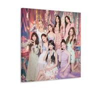 YUYUMEGDE Twice Kpop Girl Poster Decorative Painting Canvas Wall Posters And Art Picture Print Modern Family Bedroom Decor Posters 24x24inch(60x60cm)