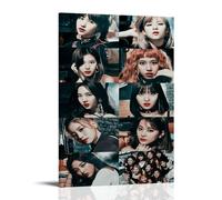 YUYUMEGDE TWICE Kpop Group Colletion Poster Decorative Painting Canvas Wall Posters And Art Picture Print Modern Family Bedroom Decor Posters 24x36inch(60x90cm)