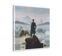 YUYUMEGDE Wanderer Above The Sea of Fog Poster Decorative Painting Canvas Wall Posters And Art Picture Print Modern Family Bedroom Decor Posters 12x12inch(30x30cm)