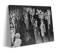 YUYUMEGDE We Want Beer Against Prohibition Poster Decorative Painting Canvas Wall Posters And Art Picture Print Modern Family Bedroom Decor Posters 16x24inch(40x60cm)