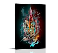 YUYUMEGDE Xenoblade Chronicles 2 Poster Decorative Painting Canvas Wall Posters And Art Picture Print Modern Family Bedroom Decor Posters 08x12inch(20x30cm)