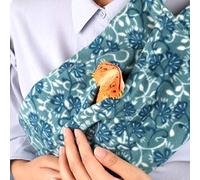YUYUSO Adjustable Reptile Sling for Bearded Dragons Lizards and Small Pets Reptile Carrier to Prevent Them Falling or Slipping from Your Body (Light Blue)