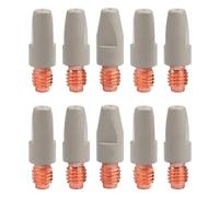 Yuyyurt 10PCS 36KD Welding Contact Tips Coating Protect M8 Gas Nozzle Tip 0.8mm MIG Welding Torche Welding Tool Parts