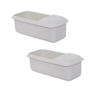 Yuyyurt 2PCS Microwaveable Spaghetti Cooker Storage Box Steamer for Cooking Vegetables/Noodle