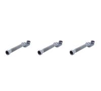 Yuyyurt 3X Low Profile 1 1/2 P Trap Flexible Bathtub Shower Drain Pipe Flat P Trap Free Standing Tub Drain for Bath Bathtub