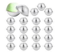 Yuyyurt 40 PCS 20 Set DIY Metal Bath Ball Mold Fit For Crafting DIY Making Supplies 4.5X2cm