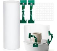 Yuyyurt WeysatClay Screen for Pottery Tool 34x9Inch Ceramic Splash Protection Shield Embryos Shield for Pottery Wheel Forming B