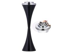 YUZDNM 60CM Standing Ashtray Outdoor for Patio, Large & Tall Outside Ashtrays for Cigarette Butt Receptacle Disposal, Commercial Metal Smokers Cigar Ash Tray Container With Lid(Black)