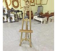 Antique French Style Easel, Gold/Silver Carved Art Display, Easel Stand, ABS Display Stand, 160cm Artist Easel, Ornate Detailing Easel Stand For Painting (Without Frame)(Gold)