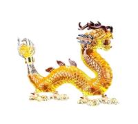 YUZDNM Art Statue - Oriental Dragon Lead-free Glass Whisky Bottle 1000ml, Handmade, Festival Table Decoration, Wine Tequila Gift, Personalized Animal Wine Bottle, Chinese Zodiac Decanter