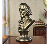 YUZDNM Art Statue - Ornaments Statues Sculptures Shakespeare Sculpture Statue William Shakespeare Bust Figurine Shakespeare S Bust Desktop Decoration Souvenirs Crafts Resin