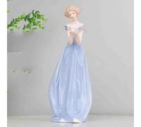 YUZDNM Art Statue - Porcelain Flower Basket Figurine Ornament Sculpture, Ornament Sculpture, Delicate Home And Office Decor, Charming Ceramic Statue(B)
