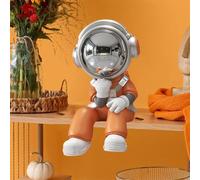 YUZDNM Desktop Art Statue Sculpture - Astronaut Abstract Sculpture, Mini Home Shelf Decor Ornaments, For Living Room Bookcase Desktop Decoration Figurine(Orange)