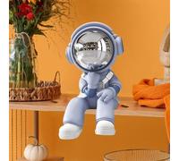 YUZDNM Desktop Art Statue Sculpture - Astronaut Abstract Sculpture, Mini Home Shelf Decor Ornaments, For Living Room Bookcase Desktop Decoration Figurine(Blue)