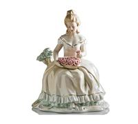 YUZDNM Desktop Art Statue Sculpture - Ceramic Flower Basket Home Decoration Statues, Ornaments For Home Party, Collectible Gift Crafts Desktop Decorations Figurines