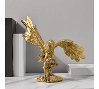 YUZDNM Desktop Decoration Figurine - Decoration Art Statue Sculpture, Golden Hawk Statue, Resin Sculpture Tabletop Centerpiece Decoration Modern Home Decor Gift Adornment, Predation Figurine,