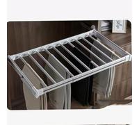 YUZDNM Extendable Pull-Out Trouser Rack - Over-the-Washing Machine Clothes Drying Racks, Multifunctional Hidden Clothes Drying Rack, Space-Saving(Silver,450-600mm)