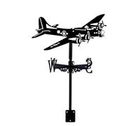 YUZDNM Weather Vane - Yard Decorations Outdoor Weathervane, Retro Plane Weather Vane, Metal Weathervane, Metal Decorative Wind Vane, Garden Transport Plane Airliner Wind Direction Indicator Kit