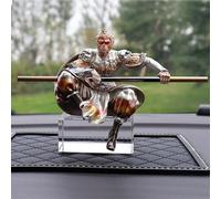 YUZDNM Wukong Figure,Black Myth Wukong Statue,Wukong Goku Action Figure,Sun Wukong Staff,Monkey King Statue,Monkey King Aquarium Decor,Monkey Ornaments Sculpture Office Study Car Decoration(A)