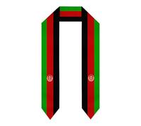 YUZEKABZ Country Flag Graduation Stole, Graduation Sash Scarf Gifts for International Student, Afghanistan Afghan Flag, One size