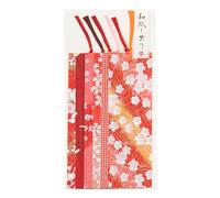 YUZEN Washi Japansese Paper Book Marker Set of 6,Red