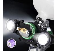 YUZES Paint Spray Gun with LED Ultra Lighting System, White/Warm Light 2 Modes, 3 Levels of Brightness Adjustable, Universal Auto Paint Gun Charger