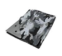 Yuzet 1.8m x 2.4m Winter Camouflage Reinforced Tarpaulin - 120gsm - Extra Tough