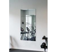 yuzeyurun Full Length Wall Mirror Tiles, HD Glass Gym Mirror, 8Pcs 20CM×20CM Square Wall Mounted Mirrors for Home Gym, Dance Yoga Studio, Bedroom, Door