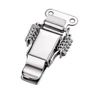 YUZGUHEY 2pcs DuckMouth Buckle Hook Lock 304 Stainless Steel Spring Loaded Draw Toggle Latch Clamp Clip Hasp Latch Catch Clasp(A,75mm)