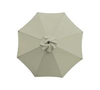 YUZGUHEY Patio Umbrella Canopy Taupe Polyester 8.2' 11.5' Top Replacement Cloth, Parasol Cover Fade Cover-6 Ribs(Taupe,3 m/10ft-8 Ribs)